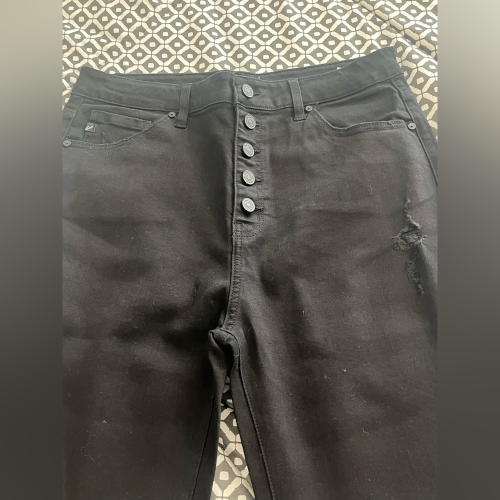 Black Button-Fly Jeans by KanCan from Vici collection online